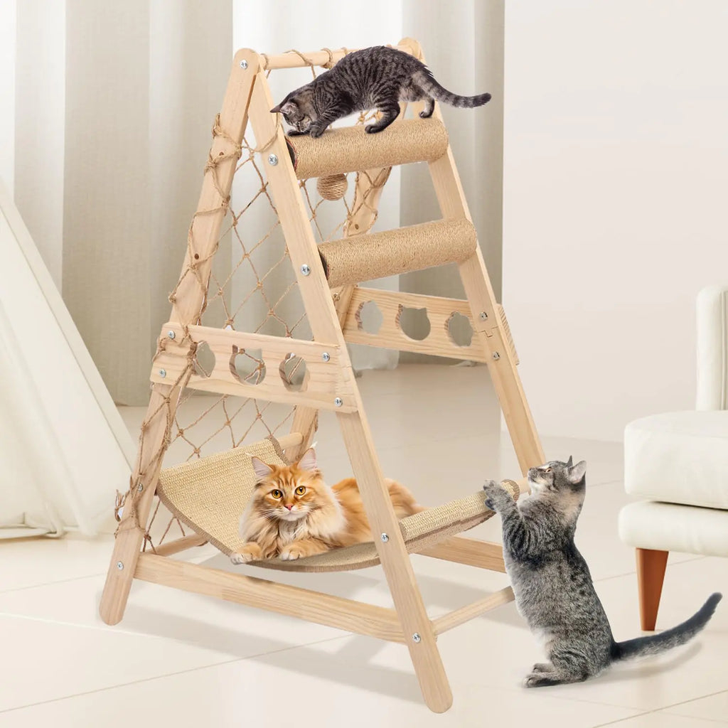 Eco-Friendly Furniture - Cat Climber with Hammock